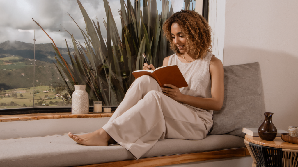 affirmative therapy client taking notes