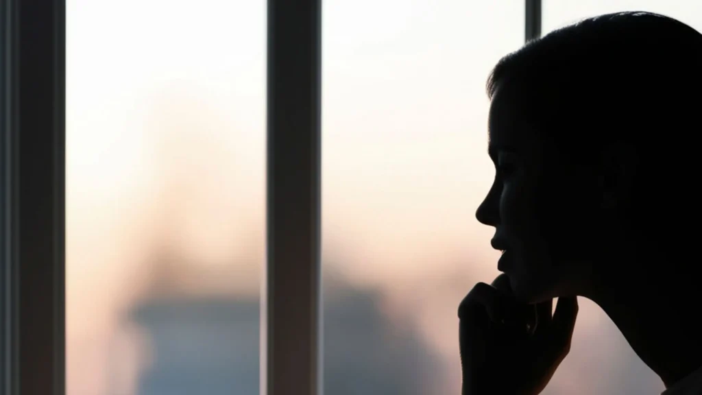 person pondering